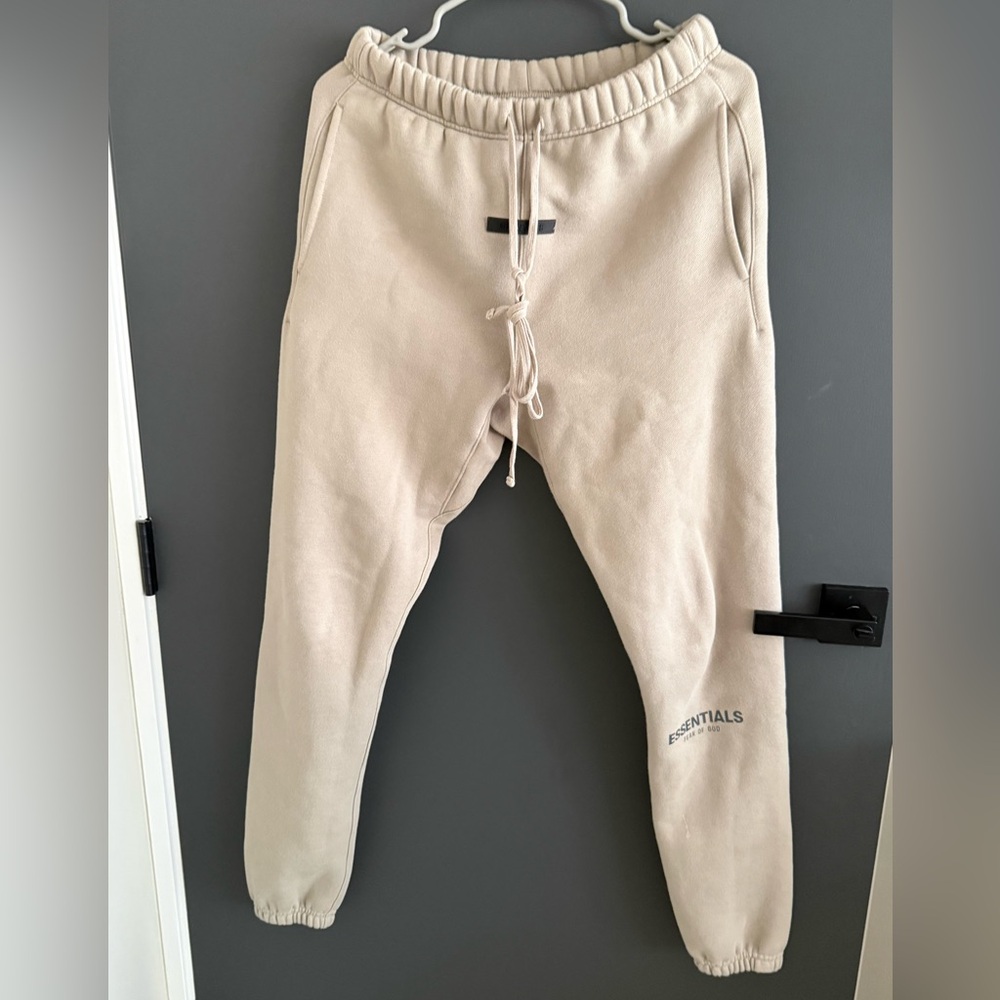 FEAR OF GOD Essentials Light Tan Joggers